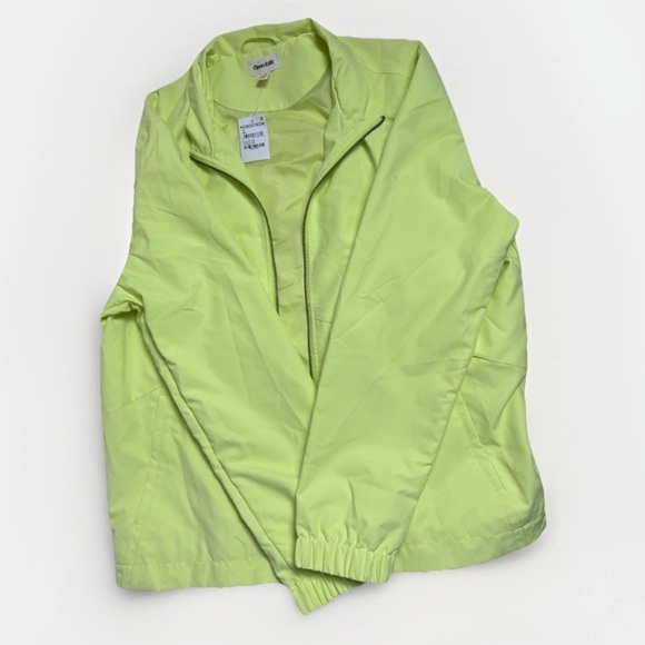 NWT Open Edit Zippered Green Jacket Size XL Women's Lightweight - Picture 2 of 5
